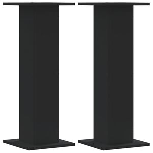 vidaXL Стойки за растения 2 бр черни 30x30x80 см инженерно дърво