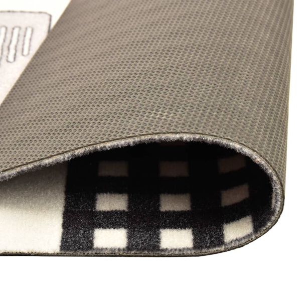 vidaXL Кухненско килимче, перимо, надпис Cuisine, 60x180 см