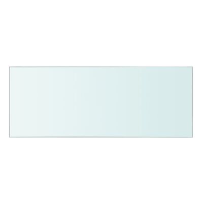 vidaXL Рафтове, 2 бр, панели прозрачно стъкло, 40x15 см