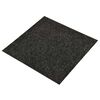 vidaXL Килим 20 pcs Черен 50 x 50 cm Битум