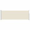 vidaXL Прибираща се странична тента, 100х300 см, кремава