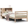 vidaXL Легло с рафтове за книги, без матрак, 90x200 см, бор масив