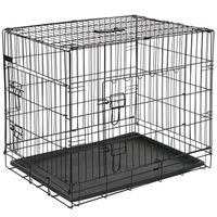 @Pet Dog Транспортна клетка за куче метална 50,8x30,5x35,5 см черна