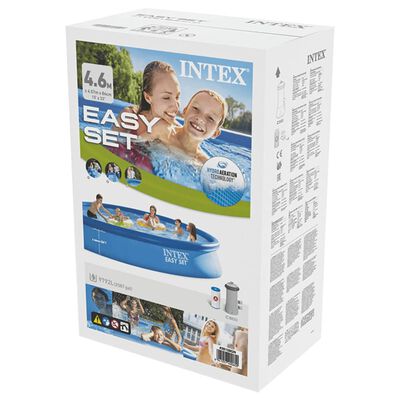 Intex Басейн Easy Set с филтрираща система, 457x84 cм