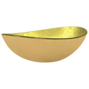 vidaXL Мивка, закалено стъкло, 54,5x35x15,5 см, матирана