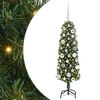 vidaXL С изкуствено коледно дърво с 150 LED светодиода Зелен 120 cm