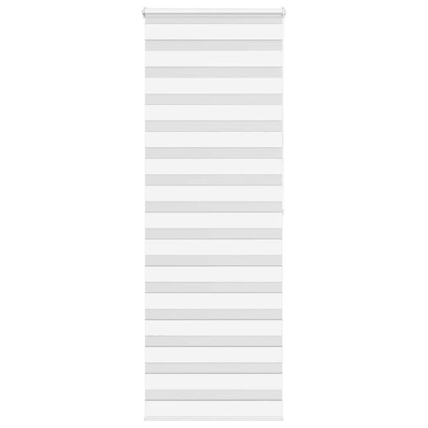 vidaXL Зеброва щора бял 70x200 см ширина на плата 65,9 cm полиестер