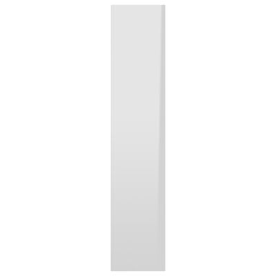 vidaXL Стенен рафт, бял гланц, 90x16x78 см, ПДЧ