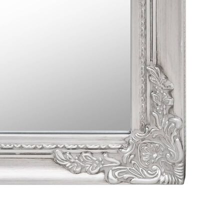 vidaXL Стоящо огледало, сребристо, 50x200 см