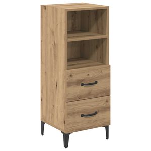 vidaXL Служебен шкаф дъб артизан 34 x 34.5 x 90 см Инженерна дървесина