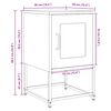 vidaXL Нощен шкаф Pink 36x39x60,5 cm Студено валцувана стомана