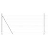 vidaXL Ограда с пост Сребрист 1 x 25 m Стомана