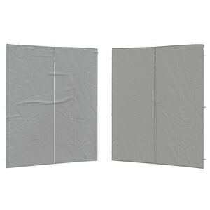 vidaXL Стена на палатка за парти 2 бр. 200 x 195 см Светлосиво