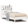 vidaXL Легло с етажерка за книги, без матрак, 90x200 см, бор масив