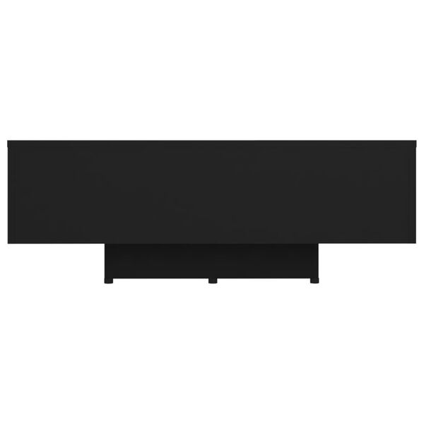 vidaXL Маса за кафе, черна, 85x55x31 см, инженерно дърво