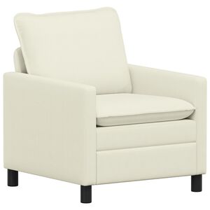 vidaXL Диван Кремаво 76 x 81 x 87,5 см Текстил