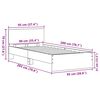 vidaXL Рамка за легло с таблото Дъб 90 x 200 cm Инженерно дърво