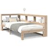 vidaXL Легло с рафтове за книги, без матрак, 100x200 см, бор масив