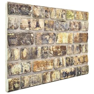 vidaXL Стенни панели 10 бр. 100 x 50 cm Многоцветен EPS пяна