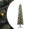 vidaXL С изкуствено коледно дърво с 300 LED светодиода Зелен 180 cm