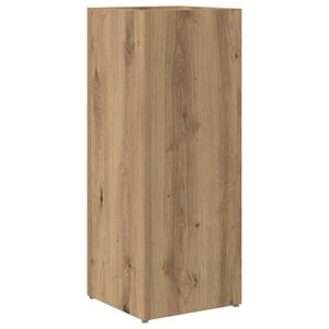 vidaXL Стойка за чадър Дъб 25 x 24,5 x 64 см Инженерна дървесина