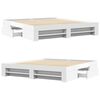 vidaXL Рамка за легло без матрак Бяла 180x200 см инженерно дърво