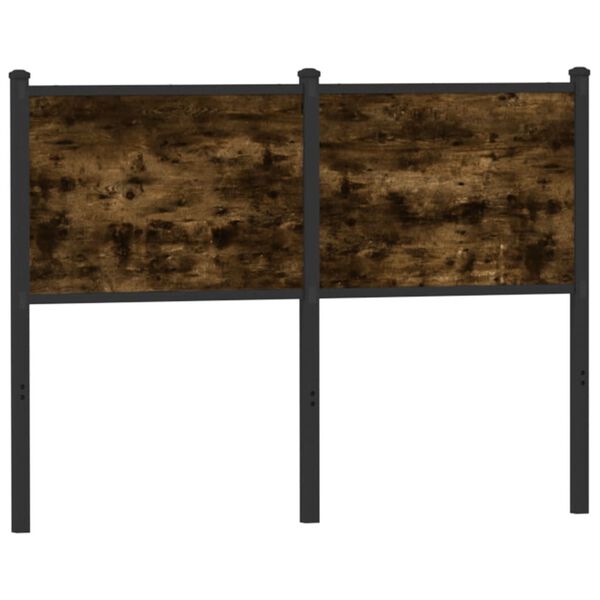 vidaXL Горна табла, опушен дъб, 120 см, инженерно дърво и стомана