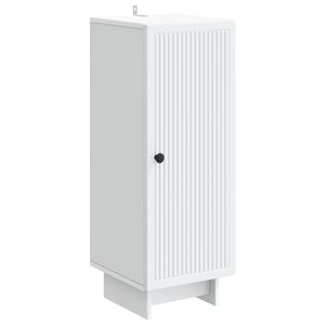 vidaXL Служебен шкаф Бяло 33 x 34,5 x 90 см Инженерна дървесина