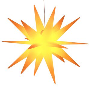 vidaXL Коледна лампа с LED, сгъваема, жълта, 43 см