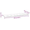 vidaXL Пад за пейка Дизайн с листа 150 x 50 x 3 cm Оксфордска тъкан