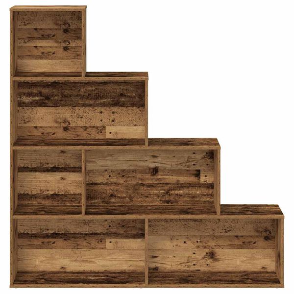 vidaXL Шкаф за книги от старо дърво 157x24x160 cm Инженерна дървесина