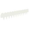 vidaXL Ограда за трева 30 pcs 103 x 20 см Стомана Бяло