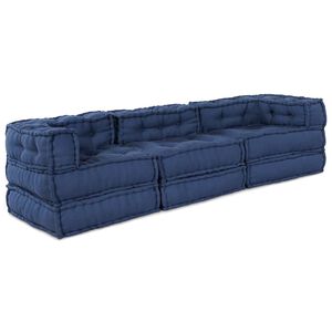 vidaXL Модулен диван Текстил Индийски 210 x 70 x 56 см