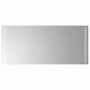 vidaXL LED огледало за баня Прозрачен 90 x 40 cm закалено стъкло