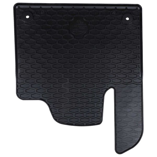 vidaXL Автомобилен килим 4 pcs Черен Каучук