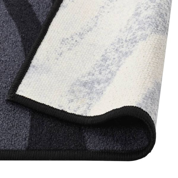 vidaXL Пътека, черна, 80x100 см