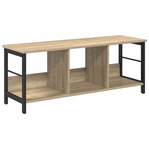 vidaXL Рафт за книги 3 нива 102 x 32 x 40,5 см Инженерна дървесина