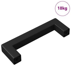 vidaXL Дръжка за мебели 530 бр. Черен 105 x 12 x 36 мм Желязо