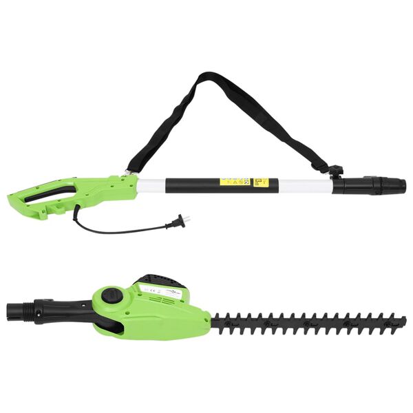 vidaXL Електрически телескопичен храсторез, 41 см, 550 W