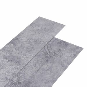 vidaXL Самозалепващи PVC дъски за под Сиво цимент 30,5 x 61 см 28 бр.