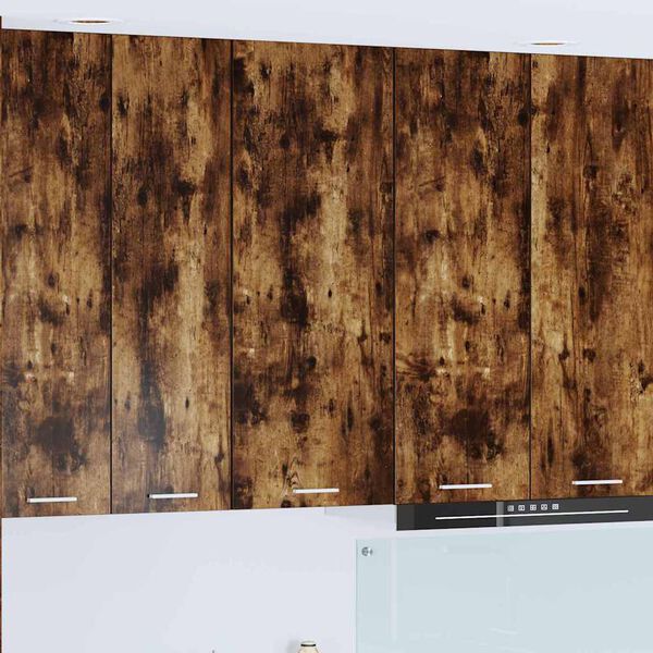vidaXL Висящ шкаф с врата Димян дъб 40 x 31 x 100 см Инженерно дърво