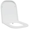vidaXL Тоалетна седалка Бяло 47,5 x 35 x 3,6 см Дуропласт