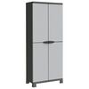 vidaXL Пластмасов шкаф, 68x39x171,5 см