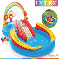 Intex Надуваем басейн Rainbow Ring Play Center 297x193x135 см 57453NP