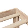 vidaXL Рамка за легло с табла, 90x190 см, борово дърво масив