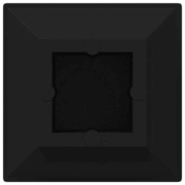 vidaXL Крайни капачки 12 pcs Черно 15 x 15 x 15 мм ПП