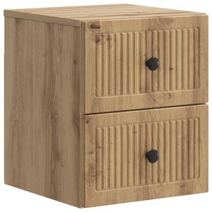 vidaXL Спален шкаф с монтаж на стена Дъб артизан 33 x 34,5 x 40 см
