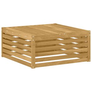 vidaXL Външна табуретка Солидно акациево дърво Бяло 79 x 79 x 37 см