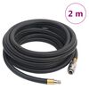 vidaXL Хибриден маркуч за въздух черен 0,6" 2 м гума и PVC