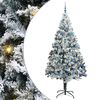 vidaXL С изкуствено коледно дърво Бяло 240 cm